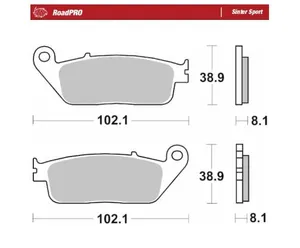 MOTO-MASTER BRAKE PAD ROADPRO SINTER SCOOTER