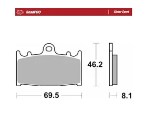 MOTO-MASTER BRAKE PAD ROADPRO SINTER SPORT