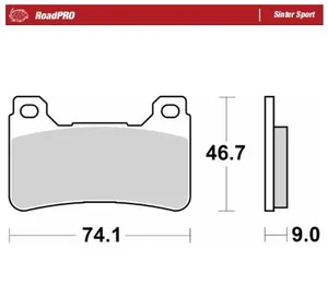 MOTO-MASTER BRAKE PAD ROADPRO SINTER SPORT