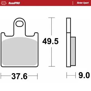 MOTO-MASTER BRAKE PAD ROADPRO SINTER SPORT