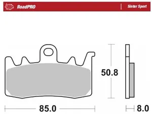 MOTO-MASTER BRAKE PAD ROADPRO SINTER SPORT