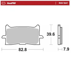 MOTO-MASTER BRAKE PAD ROADPRO SINTER SPORT