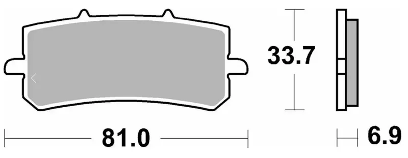 SBS BRAKE PAD SINTER RST