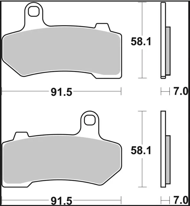Brembo BRAKE PAD SA SINT FR/RR