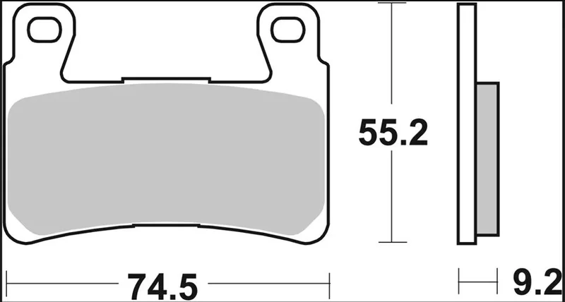 Brembo BRAKE PAD SA SINT FR