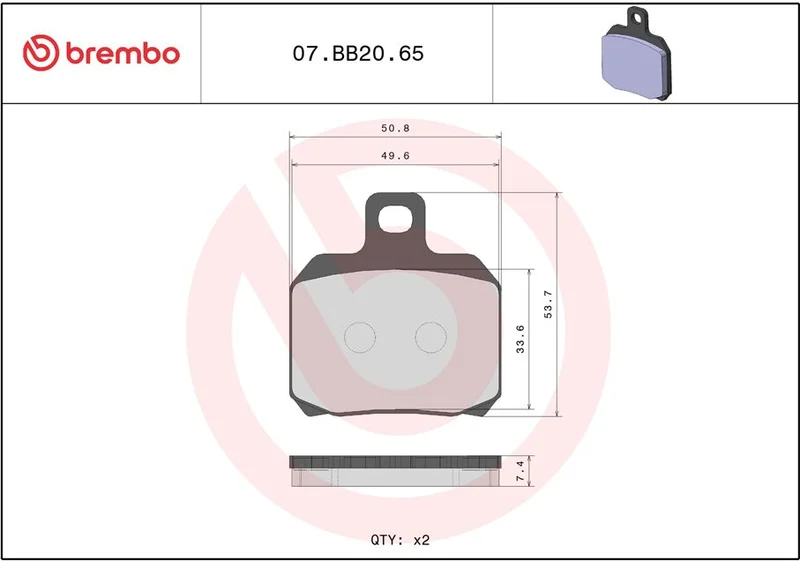 BREMBO BRAKE PAD GENUINE SINTER