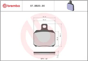 BREMBO BRAKE PAD GENUINE SINTER