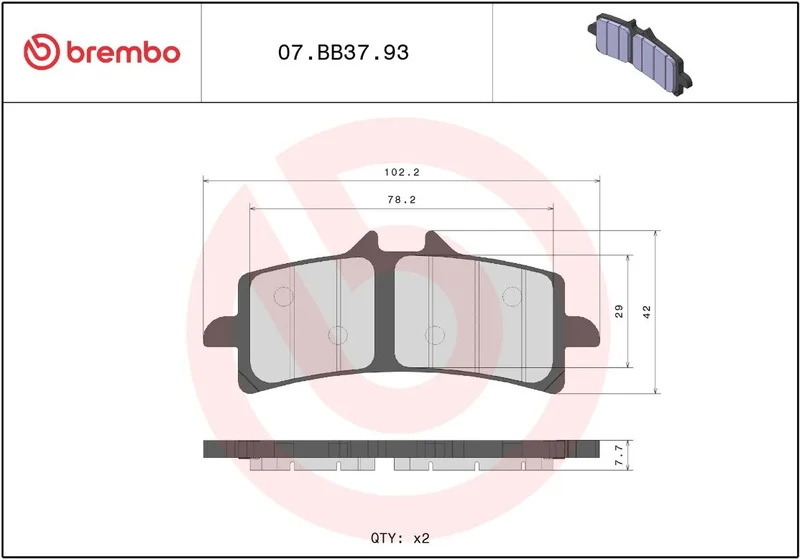 BREMBO BRAKE PAD GENUINE SINTER