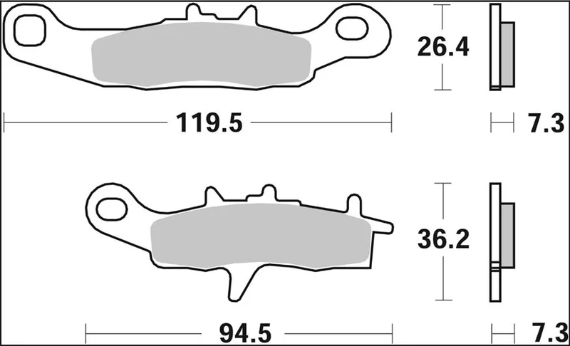 BREMBO BRAKE PAD SINTER SX OFFROAD