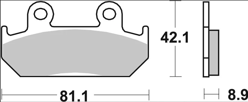 Brembo BRAKE PAD SA SINT FR