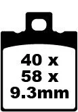 EBC BRAKE PAD FA SERIES ORGANIC