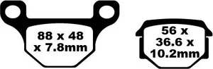 EBC BRAKE PAD FA SERIES ORGANIC