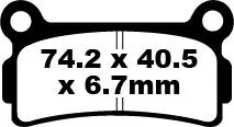 EBC BRAKE PAD FA SERIES ORGANIC