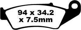 EBC BRAKE PAD FA-TT SERIES CARBON FIBER OFFROAD