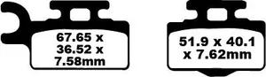EBC BRAKE PAD FA-TT SERIES CARBON FIBER OFFROAD
