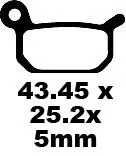 EBC BRAKE PAD FA-TT SERIES CARBON FIBER