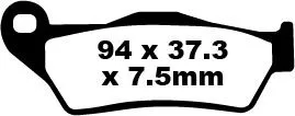 EBC BRAKE PAD FA-TT SERIES CARBON FIBER