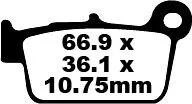 EBC BRAKE PAD FA-TT SERIES CARBON FIBER