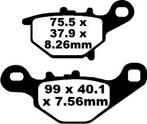 EBC BRAKE PAD FA-TT SERIES CARBON FIBER