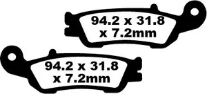 EBC BRAKE PAD FA-TT SERIES CARBON FIBER