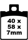 EBC BRAKE PAD SFA SERIES ORGANIC