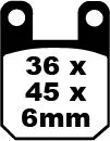 EBC BRAKE PAD SFA SERIES ORGANIC