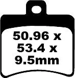 EBC BRAKE PAD SFA SERIES ORGANIC