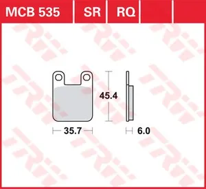 TRW BRAKE PAD ALLROUND ORGANIC STANDARD
