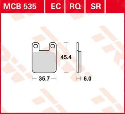 TRW BRAKE PAD ALLROUND ORGANIC STANDARD