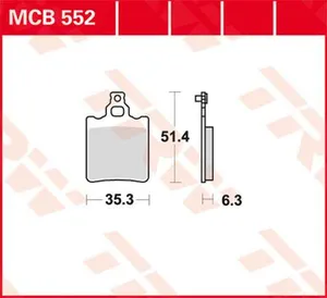 TRW BRAKE PAD ALLROUND ORGANIC STANDARD