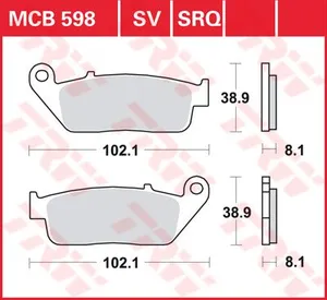 TRW BRAKE PAD ALLROUND ORGANIC STANDARD