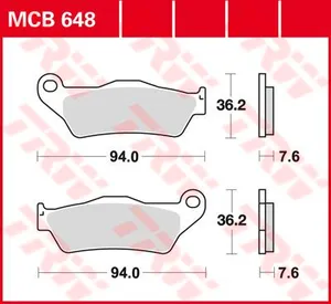 TRW BRAKE PAD ALLROUND ORGANIC STANDARD