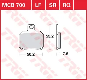 TRW BRAKE PAD ALLROUND ORGANIC STANDARD