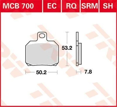 TRW BRAKE PAD ALLROUND ORGANIC STANDARD