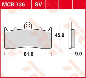 TRW BRAKE PAD ALLROUND ORGANIC STANDARD