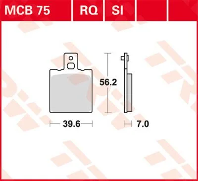 TRW BRAKE PAD ALLROUND ORGANIC STANDARD