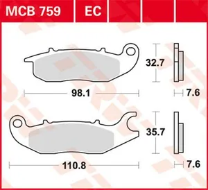 TRW BRAKE PAD ALLROUND ORGANIC STANDARD