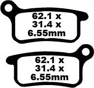 EBC BRAKE PAD FA-TT SERIES CARBON FIBER