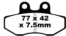 EBC BRAKE PAD FA SERIES ORGANIC