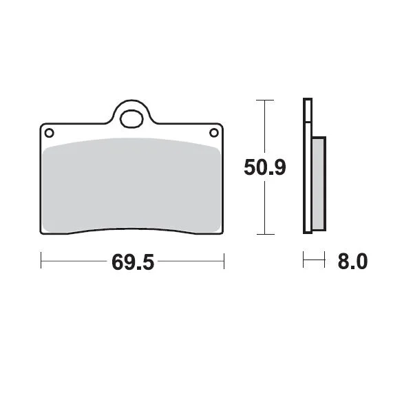 MOTO-MASTER BRAKE PAD CERAMIC