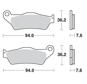 MOTO-MASTER BRAKE PAD CERAMIC