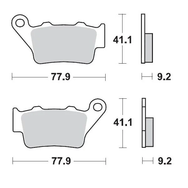 MOTO-MASTER BRAKE PAD CERAMIC