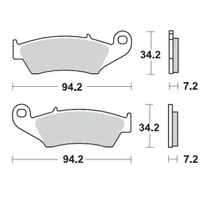 MOTO-MASTER BRAKE PAD CERAMIC