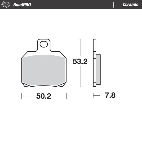 MOTO-MASTER BRAKE PAD CERAMIC