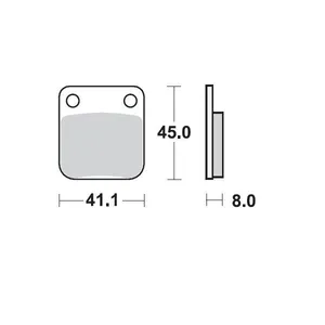 MOTO-MASTER BRAKE PAD CERAMIC