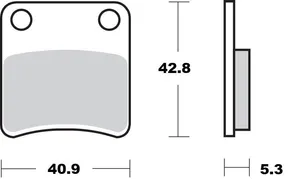 MOTO-MASTER BRAKE PAD CERAMIC