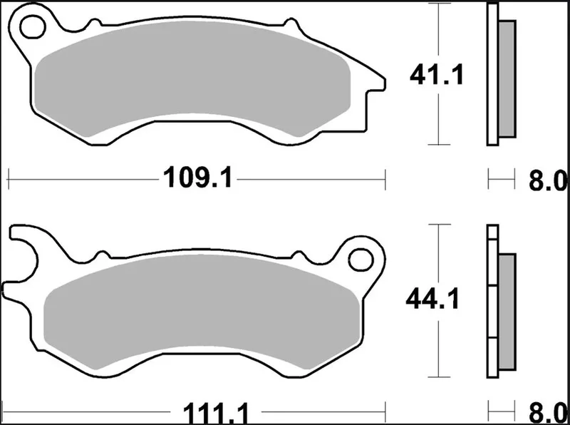BREMBO BRAKE PAD GENUINE CARBON CERAMIC