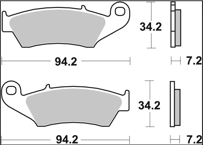 BREMBO BRAKE PAD CARBON CERAMIC TT