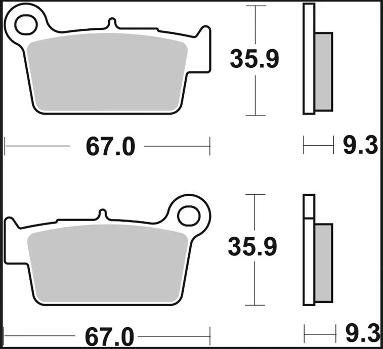 BREMBO BRAKE PAD CARBON CERAMIC TT