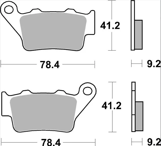 Brembo BRAKE PAD TT CAR/CER RR